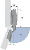 Scharnier HETTICH Sensys 8645i - Basis 12,5 mm TH 52 - Zum Produktbild-Vorschau 9