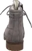 A rear view of a grey boot with laces and fur lining. Anteprima dell’immagine prodotto