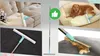 Collage of images showing a cleaning tool being used on a sofa, a dog on a pet bed, and pet hair being removed from a cushion. Náhled obrázku produktu