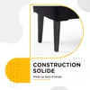 Lavice 831-135BK, čalouněná, MDF, pěna, černá, 102 x 31 x Náhled obrázku produktu 10