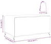 vidaXL Möbelbezug Uni Schwarz 172 x 113 x 73 cm 600D Produktbild-Vorschau 8