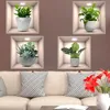 GKA 4 Stück 3D Wandtattoo Grünpflanzen A1 Blumen LED-Licht Produktbild-Vorschau 3