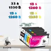 4x atramentová náplň do tlačiarne pre HP 932 933 | čierna + Náhľad obrázku produktu 2
