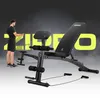 A man is using a black multi-functional weight bench with a yellow 'ZIPRO' logo in the background. Náhľad obrázku produktu