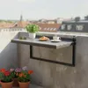 Balkontisch zum Einhängen an Geländer – 80×37 cm, Klappbar, Produktbild-Vorschau 2