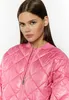 Wärmende Damen Blouson Jacke S in Rosa, rautenförmig Produktbild-Vorschau 2