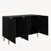 Sideboard 'Nand' mit 3 Türen 120 x 40 x 76 cm Schwarz Produktbild-Vorschau 9