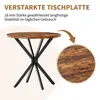 Runder Esstisch Ø80cm, Industrialstil, X-Füße, Küchentisch, Produktbild-Vorschau 4