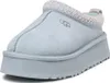 A light blue UGG Tazz slipper with a platform sole, shown from a side-angle on a white background. Produktbild-Vorschau