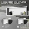 LuxeBath Nástěnná výklenek z nerezové oceli, 90x30x10 cm, Náhled obrázku produktu 3
