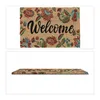 Relaxdays Fußmatte Kokos, Blumen, Welcome-Schriftzug, 40x60 Produktbild-Vorschau 9