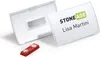 DURABLE Namensschild CLICK FOLD 54x90 mm 10 St., 821519 Produktbild-Vorschau 2