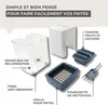 Coupe frites manuel avec récipient et brosse de nettoyage Voir les images du produit 10