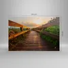 Bild auf Leinwand - Leinwandbild - Fußgängerbrücke Meer Produktbild-Vorschau 3