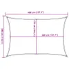 Sonnensegel 160 g/m² Rechteckig Sandfarben 3x4 m HDPE Produktbild-Vorschau 10