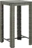 vidaXL Garten-Bartisch Grau 60,5x60,5x110,5 cm Poly Rattan Produktbild-Vorschau 2