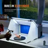 A spray booth with built-in LED lights and an exhaust fan, used for airbrushing models. Náhľad obrázku produktu