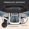 IvoQ Faltbarer Welpenlaufstall mit Dach – 114 x 114 x 58 cm Produktbild-Vorschau 3