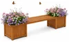 Mucola Banc de jardin avec bacs à fleurs Banc de jardin en Voir les images du produit 1