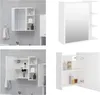 vidaXL Koupelnová zrcadlová skříňka bílá 62,5x20,5x64 cm Náhled obrázku produktu 1