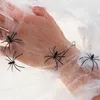 Ragnatela artificiale 4 ragni decorazione di Halloween Anteprima dell’immagine prodotto 4