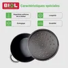 BIOL Casserole en fonte avec couvercle Ø 23 cm 4L pour la Voir les images du produit 2