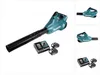 A Makita leaf blower with two batteries and a charger, presented on a white background. Produktbild-Vorschau