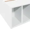 vidaXL Postel White 100x200 cm Dřevěný materiál Náhled obrázku produktu 6