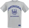 Metallica Uni T-Shirt: College Crest Produktbild-Vorschau 2