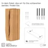 LAMO Manufaktur 2 Stück Wandregal aus Holz mit unsichtbarer Produktbild-Vorschau 4