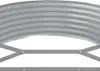 vidaXL Zvýšená posteľ Pozinkovaná oceľ 175x100x36 cm Náhľad obrázku produktu 5