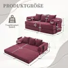 LVHOM Klappbares Schlafsofa aus Cordstoff, Modulares Produktbild-Vorschau 7