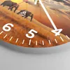 Wanduhr - Rund - Glasuhr - Elefanten Safari Dschungel Busch Produktbild-Vorschau 5