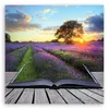 Leinwandbild landschaften - violett 30x30 cm Feeby lila Produktbild-Vorschau 3