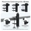 Sekey Sonnenschirm 200 x 125 cm Rechteckig Balkonschirm mit Produktbild-Vorschau 4