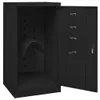 vidaXL Sattelschrank Schwarz 53x53x105 cm Stahl Produktbild-Vorschau 4