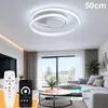 Moderné LED stropné svietidlo, priemer 50 cm, biele, Náhľad obrázku produktu 9