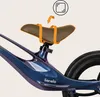 A close-up view of the seat and rear frame of a children's balance bike. Produktbild-Vorschau