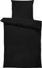 Uni Bettwäsche 155x200 cm schwarz Einfarbig Renforce Produktbild-Vorschau 1