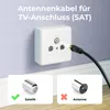 deleyCON 2m SAT TV Antennenkabel Koaxial Kabel HDTV 4-Fach Produktbild-Vorschau 4