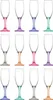 LAV Misket Glas-Champagnergläser – 190 ml – farbiger Stiel Produktbild-Vorschau 1
