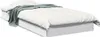 vidaXL Postel White 90x200 cm Dřevěný materiál Náhled obrázku produktu 1