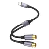 USB-C auf Chinch Audio Kabel 2x RCA Buchse Verlängerung Y Produktbild-Vorschau 1