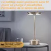 ZMH Lampe de chevet Sans fil Lampe de table Batterie LED Voir les images du produit 3