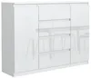 Moderne Kommode 120 cm mit 2 Türen und 4 Schubladen Produktbild-Vorschau 2