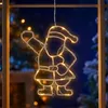 Immagine LED per finestra con doppio timer - Babbo Natale - Anteprima dell’immagine prodotto 1
