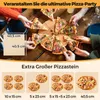 Venkovní pec na pizzu COSTWAY, dvouvrstvá pec na pizzu s Náhled obrázku produktu 5