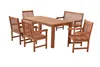 Merxx Gartenmöbelset Santos 6tlg., 4 Sessel, 1 Bank Produktbild-Vorschau 1