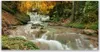 Glasbilder 120x60 Wandbild Druck auf Glas Wasserfall Wald Produktbild-Vorschau 1