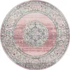 Outdoor Teppich Terasse Küche Balkon Vintage Stil Grau Rosa Produktbild-Vorschau 1